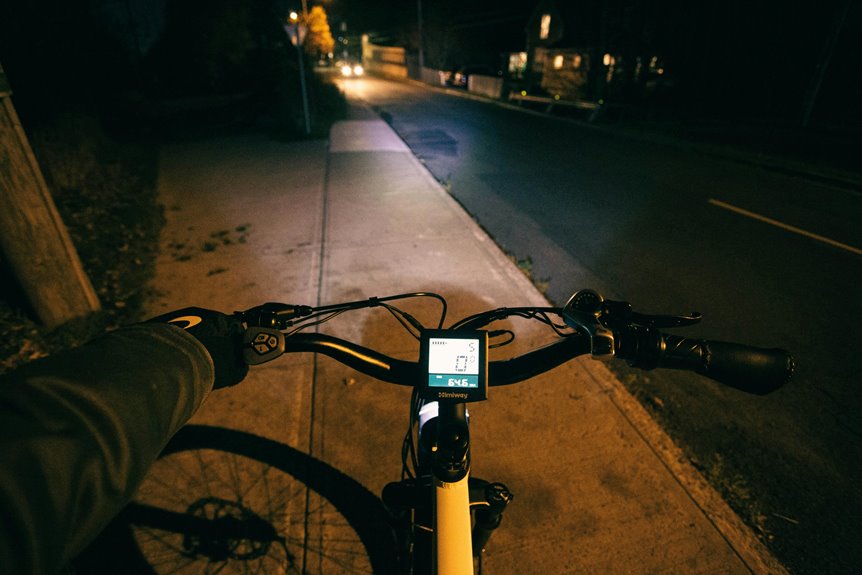 smart bike light brightness